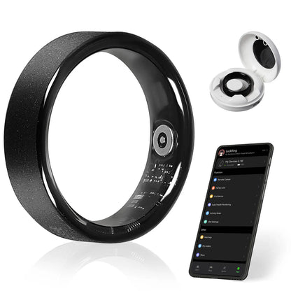Ringconn Smart Health Ring: Advanced Fitness Monitoring and Health Tracking with AI-Powered Detection, Compatible with Android and iOS Wearable Devices