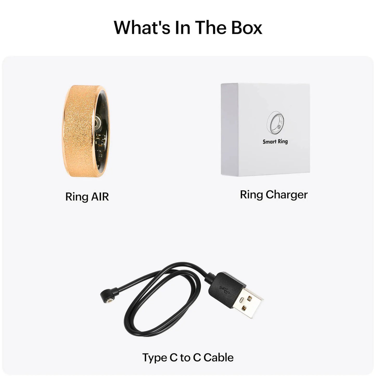 Ringconn Smart Health Ring: Advanced Fitness Monitoring and Health Tracking with AI-Powered Detection, Compatible with Android and iOS Wearable Devices