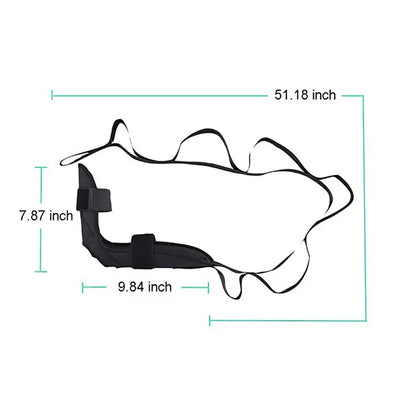 Segmented Yoga Stretching Strap for Enhanced Flexibility and Leg Extension Training