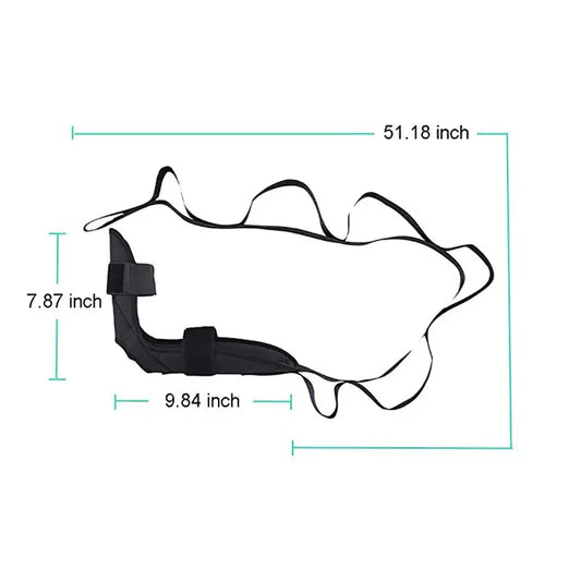 Segmented Yoga Stretching Strap for Enhanced Flexibility and Leg Extension Training
