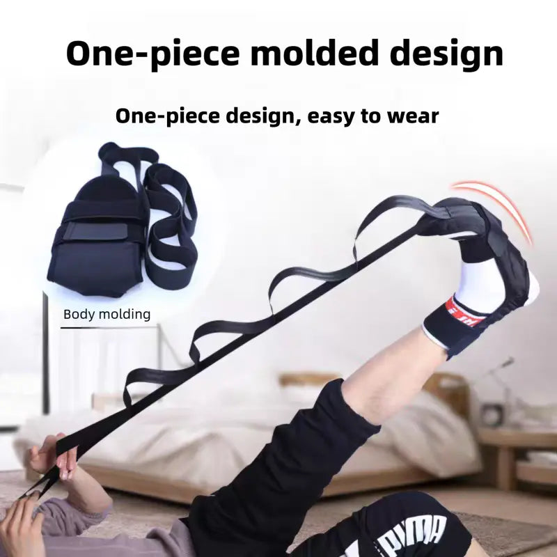 Segmented Yoga Stretching Strap for Enhanced Flexibility and Leg Extension Training