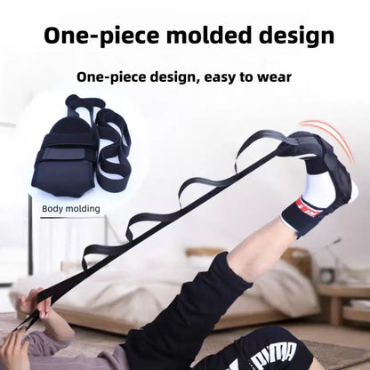 Segmented Yoga Stretching Strap for Enhanced Flexibility and Leg Extension Training