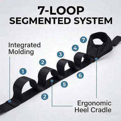 Segmented Yoga Stretching Strap for Enhanced Flexibility and Leg Extension Training