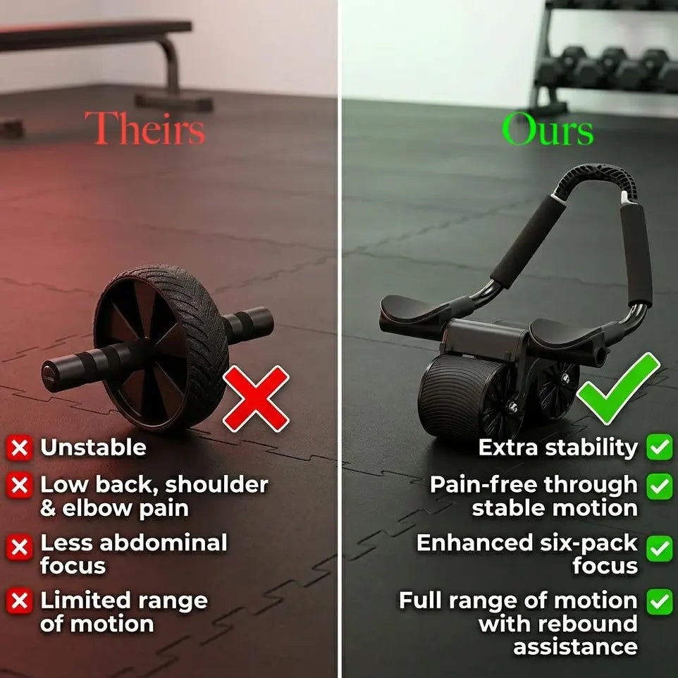 Gains Garage Elbow-Supported Ab Roller for Comprehensive Total Body Workouts