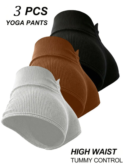 Women's High-Elasticity Sporty Shorts Set with V-Back Design for Yoga, Outdoor Activities, and Everyday Comfort